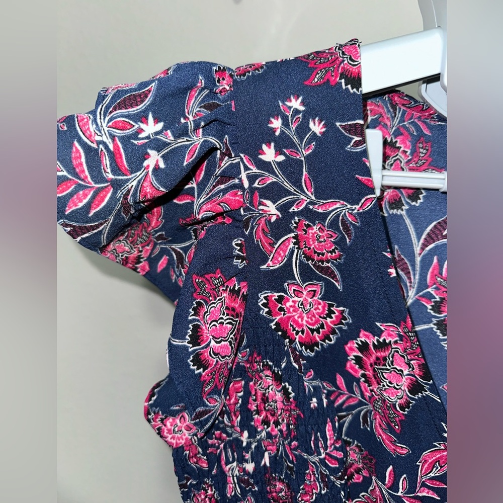 Sugar Lips Aurora Floral Smocked Ruffle Mini Dress - Picture 4 of 5